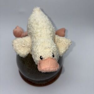 6" TOODLES Duck Plush Baby Gund Rattle Yellow Duckie 5849 Stuffed Animal Retired